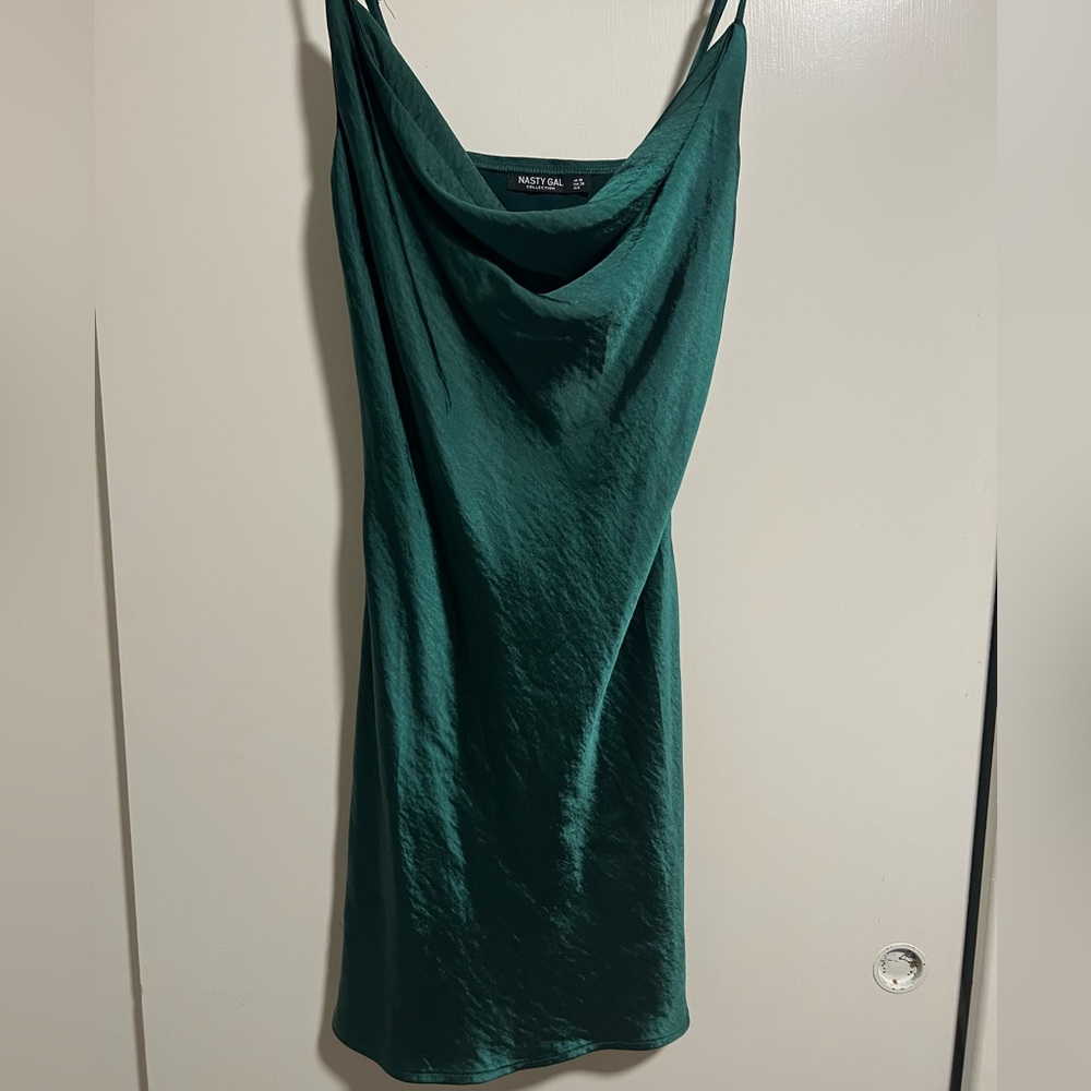 Emerald green dress